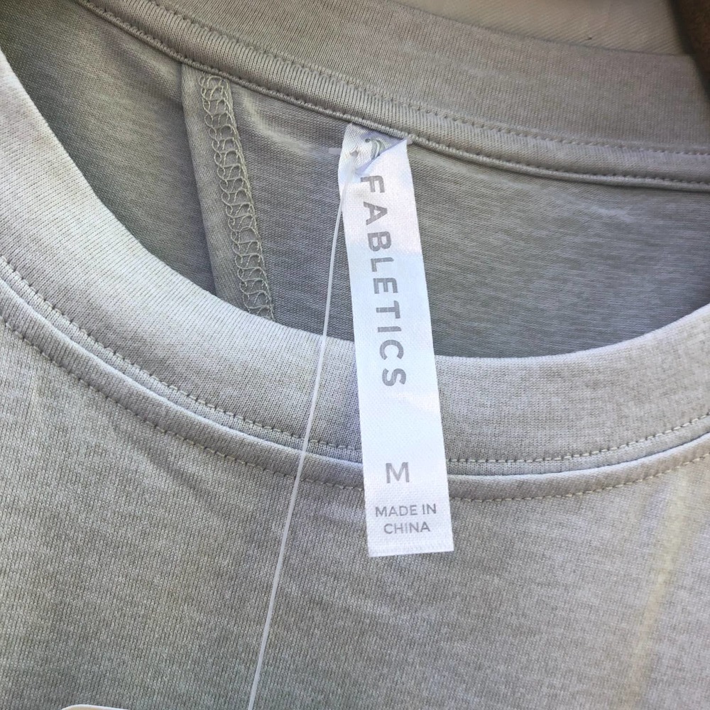 Fabletics Blake Open Back Tank Soft Grey Heather … - image 4